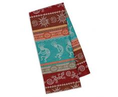 Design Imports Southwest Tisch Linens 18 x 28 - Dishtowel 2-Pack Southwest Stripe Jacquard