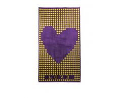 Natural History Gifts Strandtuch Lux Mod 30 lila/gelb 95 x 160 cm