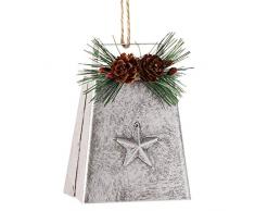 Department 56 Country Living Dekofigur Kuhglocke mit Stern, 10,2 cm, Mehrfarbig