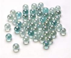 Darice Glasmurmeln: Ice Blue Luster, 340 ml