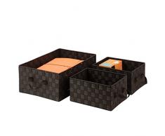 Honey can do Flechtkörbe, 3 Stück Espress Brown