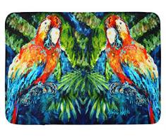 Carolines Treasures Fußmatte Papageien Yo Mama, 48,3 x 68,6 cm, Mehrfarbig