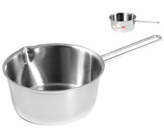 Home Ecopoint Stieltopf konisch mit Griff, 16 cm, Edelstahl