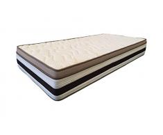 Sueño Contigo Traum mit dir Laura Matratze Schaumstoff, Cashmere, weiß und beige, Einzelbett, 180 x 90 x 25 cm