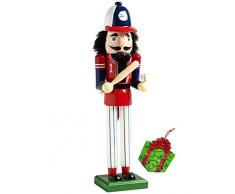 Baseball-Spieler, groß, einzigartig, dekorativer Weihnachtsbaum aus Holz, Nussknacker und Bonus-Weihnachtsbaum