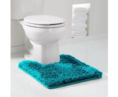 Genteele Rutschfeste Badematte Memory Foam Shaggy Badteppich, Wasser saugfähig, Super Plüsch, Waschbar Bad Teppich 20 X 24 U Contour Blaugrün