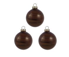 Thüringer Glas Design Christbaumschmuck, Cappuccino, 8cm