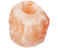 KAYSO 100% Himalaya-Salz Natur Crystal Rock Teelicht Kerzenhalter