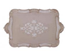 Pescarissi Art Decò Firenze PSS_T3-TOR5 Tablett rechteckig, Holz