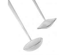 Gerlach G01-0003P-ZELW-02PU-S1S1-01 Flames Schöpflöffel Set, 2-teilig, 18/8 Stainless Steel