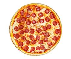 Broshan Runde Decke, Handtuch, kreative realistische Pizza-Decke / Überwurf, Picknick, bunte Fleece-Decke warm und gemütlich für alle Jahreszeiten, flauschige Flanelldecke, Stoff für Sofa, Bett. Large (47 Dia) Bild 1