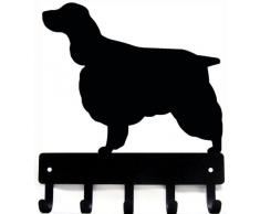 The Metal Peddler Schlüsselbrett für Hundeleine, englisches Springer Spaniel Large 9 inch Wide schwarz