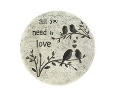 Koehler 10017998 24,8 cm All You Need is Love Trittstein