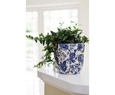 Ivyline Blumentopf, Keramik, Cremefarben/Pink/Blau, 14.5 cm