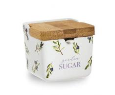 DCASA Zuckerdose Deckel Bambus Home Unisex Erwachsene Synthetik