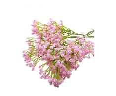 Floral Kingdom Künstliche Blumen für Blumengestecke, Blumensträuße, Zuhause, Büro, 66 cm, 5 Stück Rose