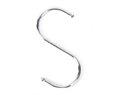 giantstar 20er Pack Rund S-Form Haken Kleiderbügel für Küche, Bad, Schlafzimmer und Büro 10PCS/S Silber