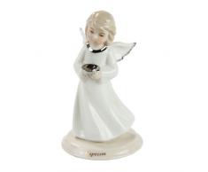 Pacific Geschenkartikel, Taufe kleinen Engel Mädchen Religiöse Statue feines Porzellan Figur, 10,2 cm H