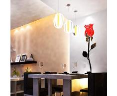 YINASI 3D-Acryl-Wandaufkleber, Moderne Aufkleber, Dekoration, Wohnzimmer, abnehmbare Wandtapete, Kunst-Aufkleber, Heimdekoration rot