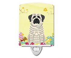 Carolines Treasures Ostereier Mastiff Brindle weißes Keramik-Nachtlicht, 15,2 x 10,2 cm, Mehrfarbig