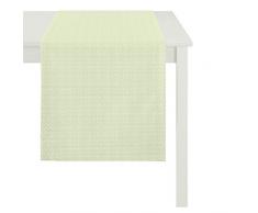 APELT Läufer, Polyester, Grün, 48 x 140 x 0.5 cm