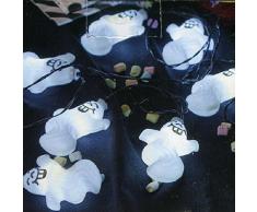 Star Halloween Lichterkette Plastik weiß 2.5 x 210 x 7 cm