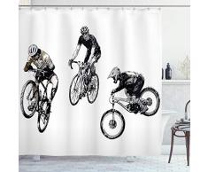 Natur Vorhang für die Dusche von ambesonne, Grunge Design Weihnachten Thema wie Blätter rot Rosen Bild Abstrakte Malerei, Stoff Badezimmer Decor Set mit Haken, oliv, grün und rot, Textil, Multi 4, 69W x 75L