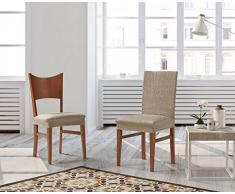 Zebra Textil Elastische Stuhlhusse - Beta, Farbe Beige - Standardgrösse (bis 45x45 cm.) (mehrere Farben verfügbar)