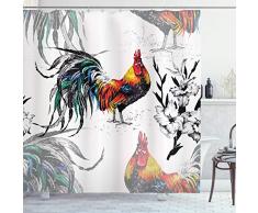 ambesonne Home Decor Kollektion Badezimmer Duschvorhang Set, Polyester, Multi 7, 69W x 70L