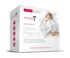 Bambus Hypoallergener Matratze Displayschutzfolie von Rot Nomad – atmungsaktiv Cool Cycle Technologie für maximale Luftzirkulation und Komfort, weiß, Twin XL