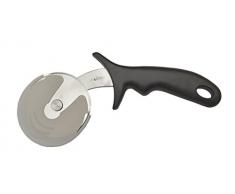 Moha TAGLIO Pizzaschneider, Edelstahl, schwarz/Silber, 7.5 x 22 x 10 cm