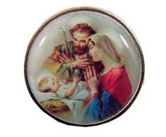 Religiöse Krippenfigur mit Gebetsrückwand, 3,8 cm