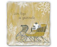 Kathedrale Art Schlitten Metall Urlaub Untersetzer, 12,7 cm