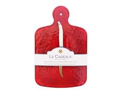 Le Cadeaux GS-CB-GAR Speiseteller, groß, Rot