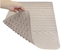 Greenco Premium Gummi Rutschfestem Badewanne Matte (Knochen, Farbe)