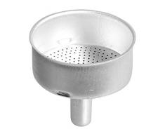 Home Trichter für Kaffeemaschine Moka 1 Tasse, Aluminium, Silber, 9 x 5 x 17 cm