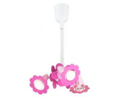 Elobra Kinderzimmerlampe Blume, Blüte, Deckenleuchte, Holz rosa, 123737
