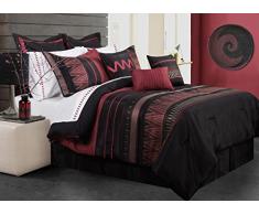 Safdie & Co. Schmusetuch Vanguard D, Burgunderrot, 7-teilig