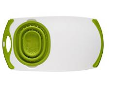 Dexas Abtropfsieb, Griffbrett und Sieb weiß/grün