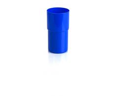 Kimmel Tasse Trinkbecher Becher bruchsicher stapelbar Mehrweg 330 ml, Kunststoff, Blau