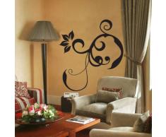 INDIGOS WG30313-22 Wandtattoo w313 Blume Ranke Baum Pflanze Garten Wandaufkleber 120 x 108 cm, gelb