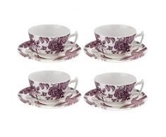 Spode KINWH1138 Teetasse und Untertasse, Keramik