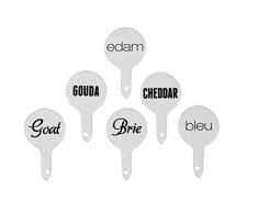 Premier Housewares Käse Marker, Wortspiel & Spiele, 6er Set