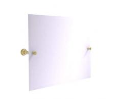 Allied Brass Carolina Collection Frameless Landscape Rectangular Tilt Mirror with Beveled Edge Wandspiegel, Messing unlackiert