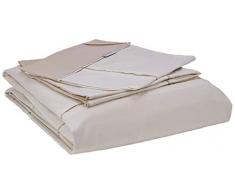 Heckett Lane Wendebettwäsche 100% Baumwolle Perkal Jason 240 Off-White/Bleached Sand