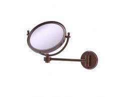 Allied Messing wm-5d/4 x -ca-Wand montiert Make-up Spiegel mit 4 x Vergrößerung, Kupfer Antik