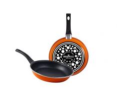 Magefesa Tangerine Pfannen-Set, Edelstahl, Orange, 24 cm, 2 Stück