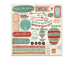 Stupell Home Décor Enjoy The Journey Graphic Art Beach Wandtafel, 30,5 x 0,5 x 12 cm