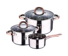 San Ignacio Q3182 Topfset, Edelstahl, induktionsgeeignet, Kollektion Onil