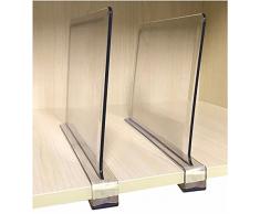 Schränken Regal, metall, farblos, Acrylic Shelf Dividers(Pack of 2)